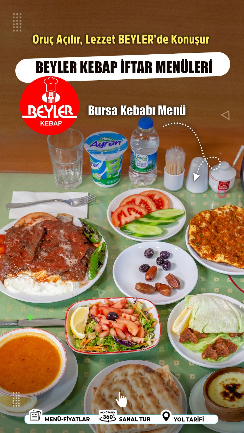 beyler kebap iftar menüsü